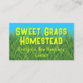 緑の草と自然をテーマにした名刺 名刺 (正面)