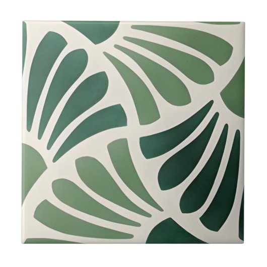 緑の草のタイル タイル (正面)