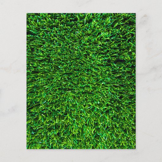 緑の草のテンプレート チラシ (正面)