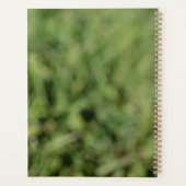 緑の草の上の白いタンポポの花 プランナー手帳 (裏面)