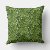 緑の草の中の黄色いバターカップ クッション (裏面)