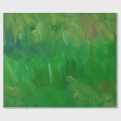 緑の草の絵を描質感。手書きの背景。 ラッピングペーパー (フラット)
