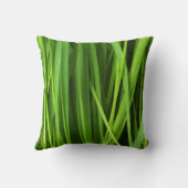 緑の草の背景 クッション (裏面)