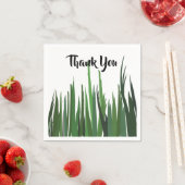 緑の草の自然なパーティー スタンダードカクテルナプキン (インサイチュ)