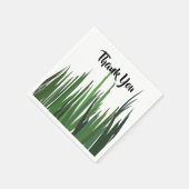 緑の草の自然なパーティー スタンダードカクテルナプキン (角)
