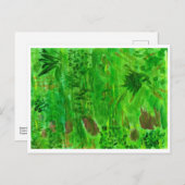 緑の草の野はがき ポストカード (正面/裏面)