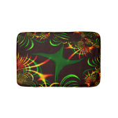 緑の草や黄色い火色の曲線 バスマット (正面)