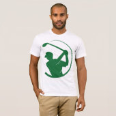 緑の草ゴルフTシャツ Tシャツ (正面フル)
