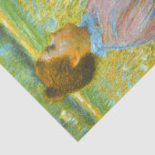 緑の草原で休む女性 薄葉紙 (詳細)