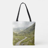 緑の草原と山 トートバッグ (裏面)