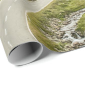 緑の草原と山 ラッピングペーパー (ロールコーナー)