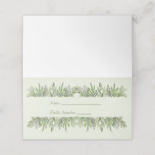 緑の草名座席表 プレイスカード (外部開封)