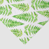 緑の草木のシダのプリントの水彩画の芸術のティッシュペーパー 薄葉紙 (詳細)