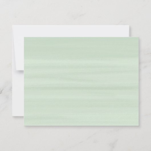 緑の草木のユーカリの植物のサンキューカード サンキューカード (裏面)