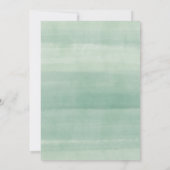 緑の草木の男の子のベビーシャワーの招待状 招待状 (裏面)