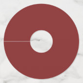 緑の草木の赤い果実の休日 ワイングラスタグ (裏面)