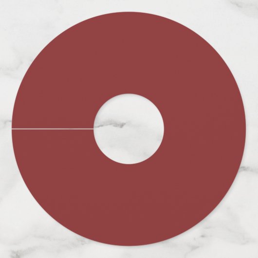 緑の草木の赤い果実の休日 ワイングラスタグ (裏面)