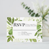 緑の草木RSVPのRSVPを結婚する葉RSVP RSVP (スタンド正面)