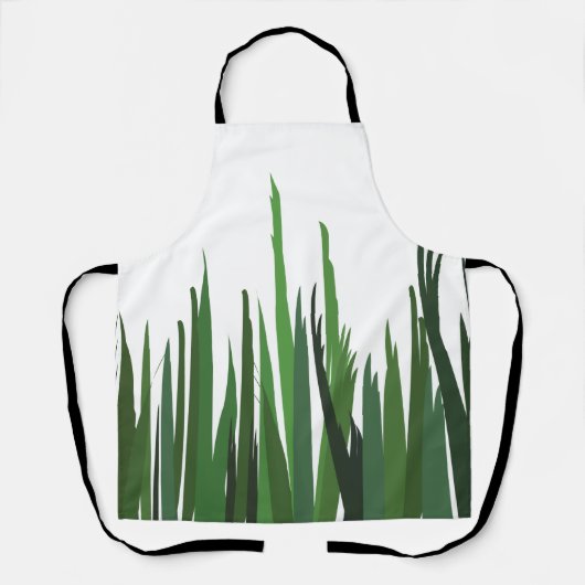 緑の草 エプロン (正面)