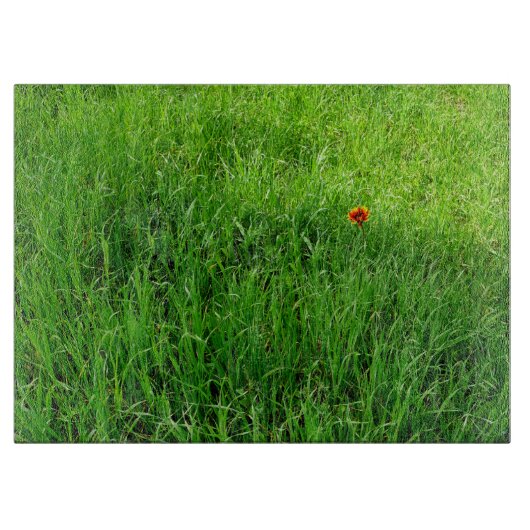 緑の草 カッティングボード (正面)
