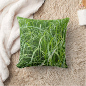 緑の草 クッション (ブランケット)