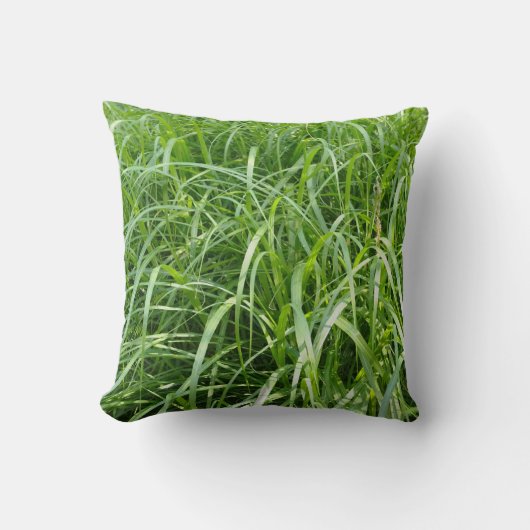 緑の草 クッション (正面)