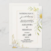 緑の菊の結婚披露宴 招待状 (正面/裏面)