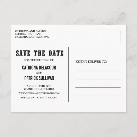 緑の華美枠の写真はがきを保存 案内ポストカード (裏面)