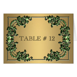 緑の華美金ゴールド表結婚数のイベント