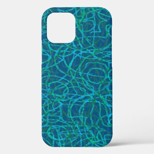 緑の落書き線のパターンCase-Mate iPhone cas Case-Mate iPhoneケース (裏面)