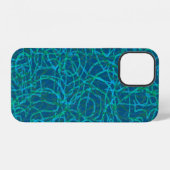 緑の落書き線のパターンCase-Mate iPhone cas iPhoneケース (裏面横)