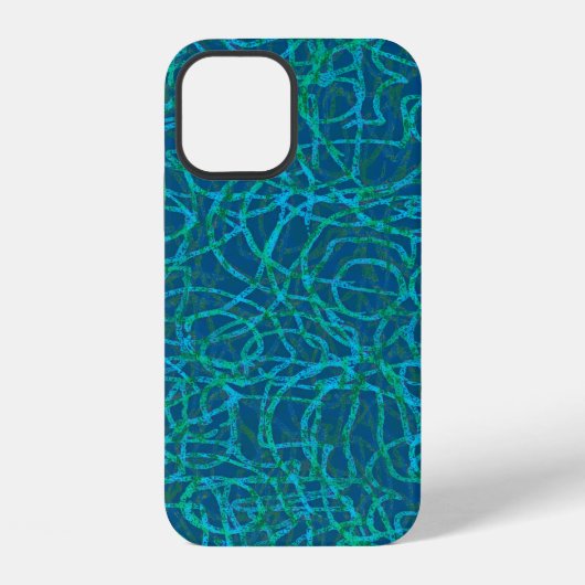 緑の落書き線のパターンCase-Mate iPhone cas iPhoneケース (裏面)