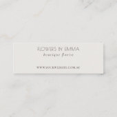 緑の葉が多い熱帯の葉のご注文 スキニー名刺 (裏面)