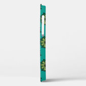 緑の葉と花のシームレスなパターン背景。 Case-Mate iPhoneケース (裏面 / 左)