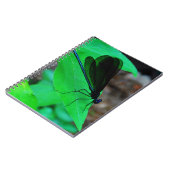 緑の葉に青いトンボ ノートブック (左側)