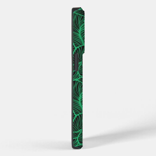 緑の葉のイラストパターン Case-Mate iPhoneケース (裏面 / 右)