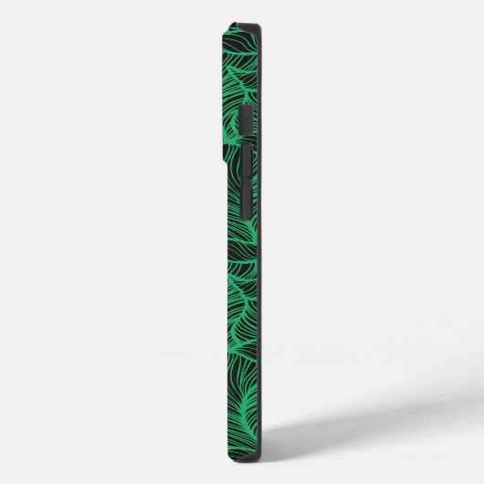 緑の葉のイラストパターン Case-Mate iPhoneケース (裏面 / 左)