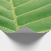 緑の葉のクローズアップ写真 ラッピングペーパー (角)