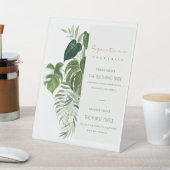 緑の葉のシグネチャードリンクカクテル 台座サイン (インサイチュ)