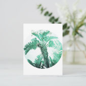 緑の葉のバナナの木 ポストカード (スタンド正面)