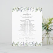 緑の葉のフローラの結婚スケジュールのタイムライン (スタンド正面)