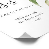 緑の葉のフローラ素朴数のキス ポスター (角)