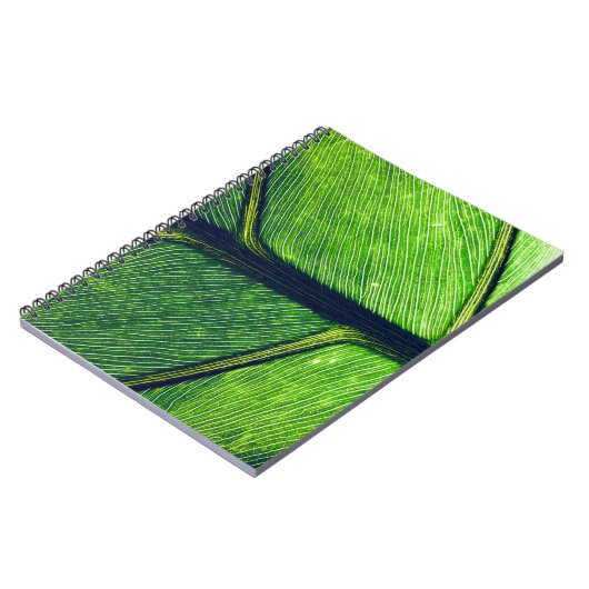 緑の葉のマクロ写真 ノートブック (左側)