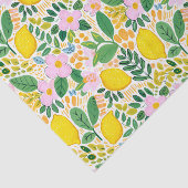 緑の葉のレモン イラスト デコパージュ 薄葉紙 (詳細)