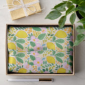 緑の葉のレモン イラスト デコパージュ 薄葉紙 (ギフト)