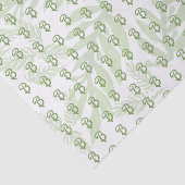 緑の葉の上にあなたのモノグラム 薄葉紙 (詳細)