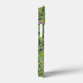 緑の葉の中でカスケーディングパープルの花 Case-Mate iPhoneケース (裏面 / 右)