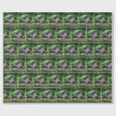 緑の葉の中で眠っているネズミ ラッピングペーパー (フラット)