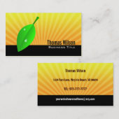 緑の葉の名刺 名刺 (正面/裏面)