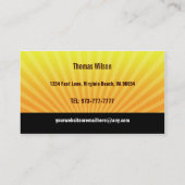 緑の葉の名刺 名刺 (裏面)